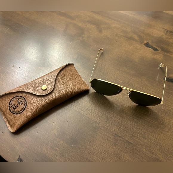 Unisex B&L VINTAGE Ray-Ban gold aviators sunglasses - Picture 3 of 8